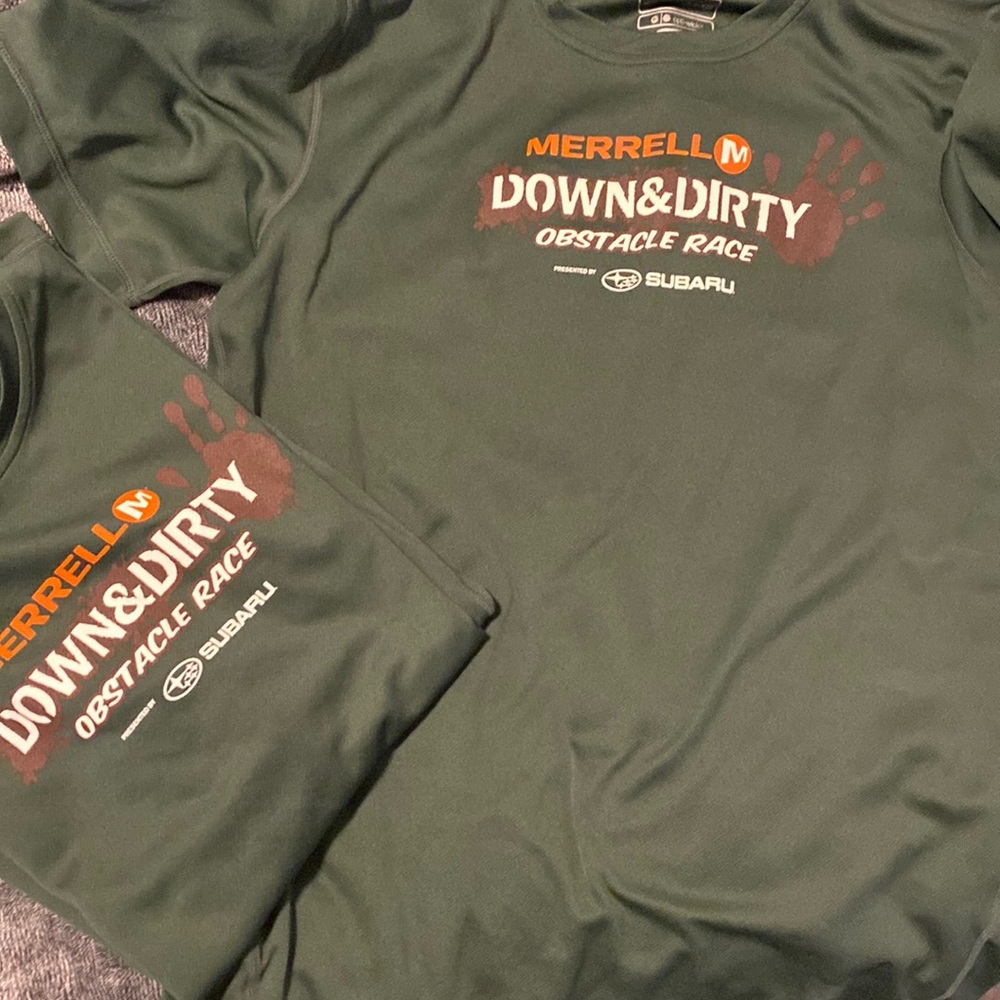 2 - Merrell running shirts